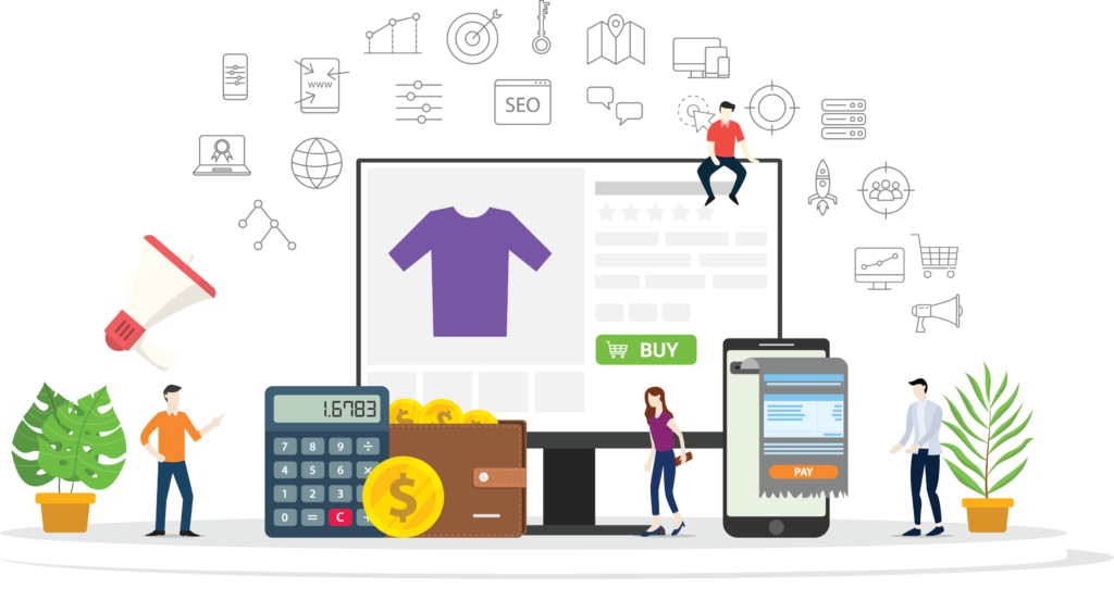 Image vectorielle e-commerce / Boutique en ligne